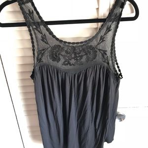 Floral lace tank top
